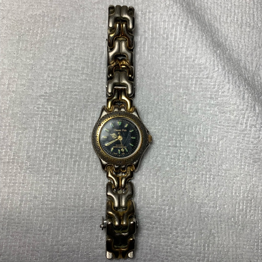 Gold Classic Polo Watch By Beverly Hills Polo Club